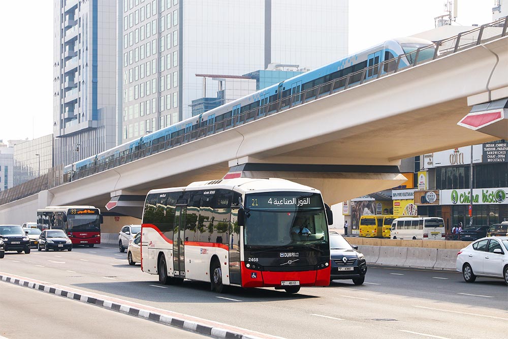 Bus service in Dubai