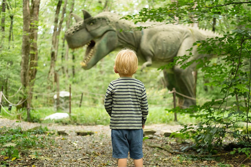 DInosaur figures in Ajman Festival Land 