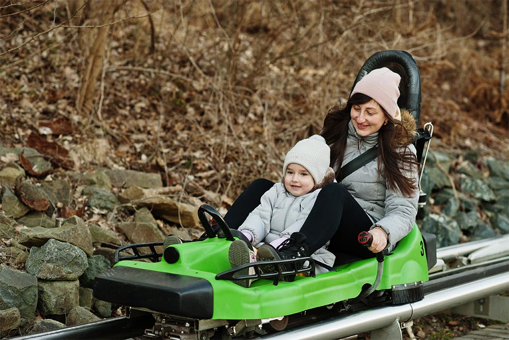 Sledder ride at Jais Adventure Park 