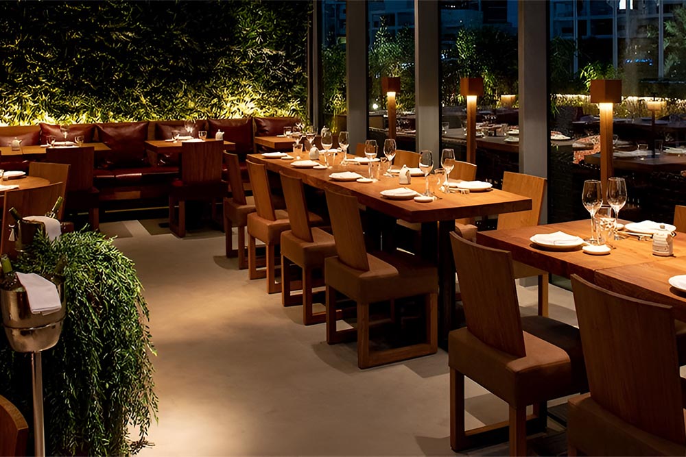 ROKA interior dining space