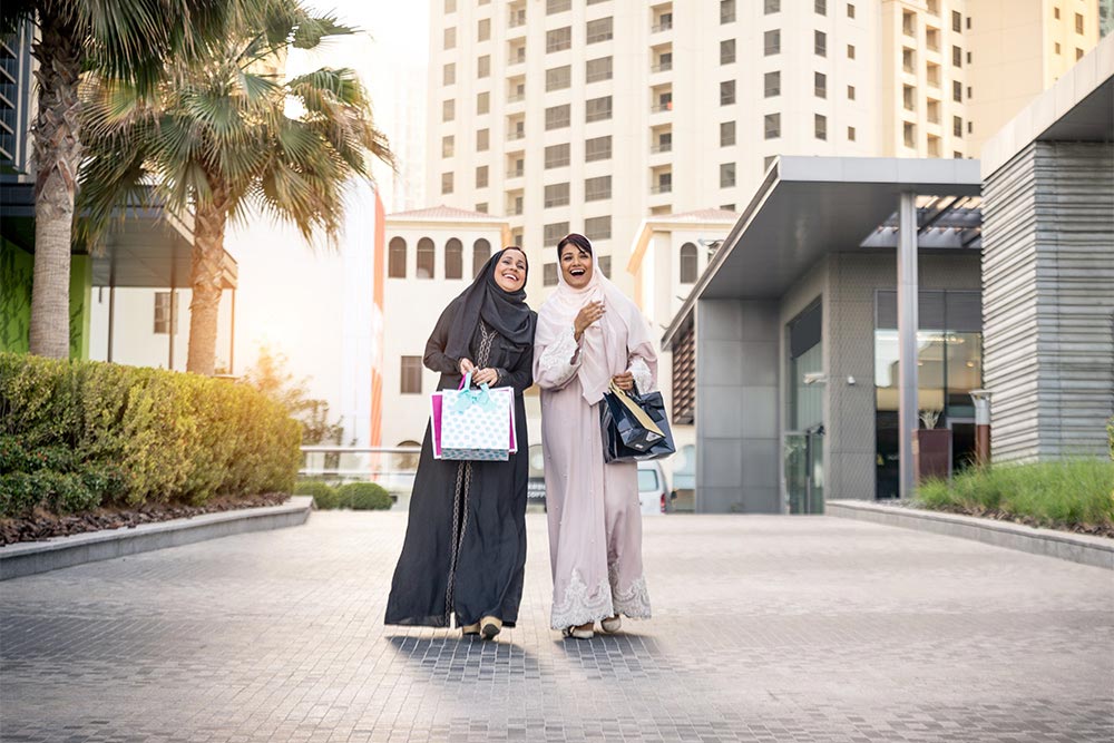 Friends hanging out in the Ajman Boulevard