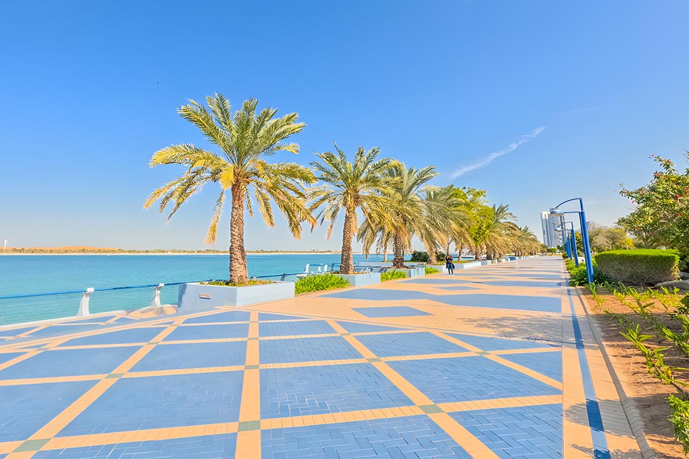 Beautiful waterfront view of Corniche