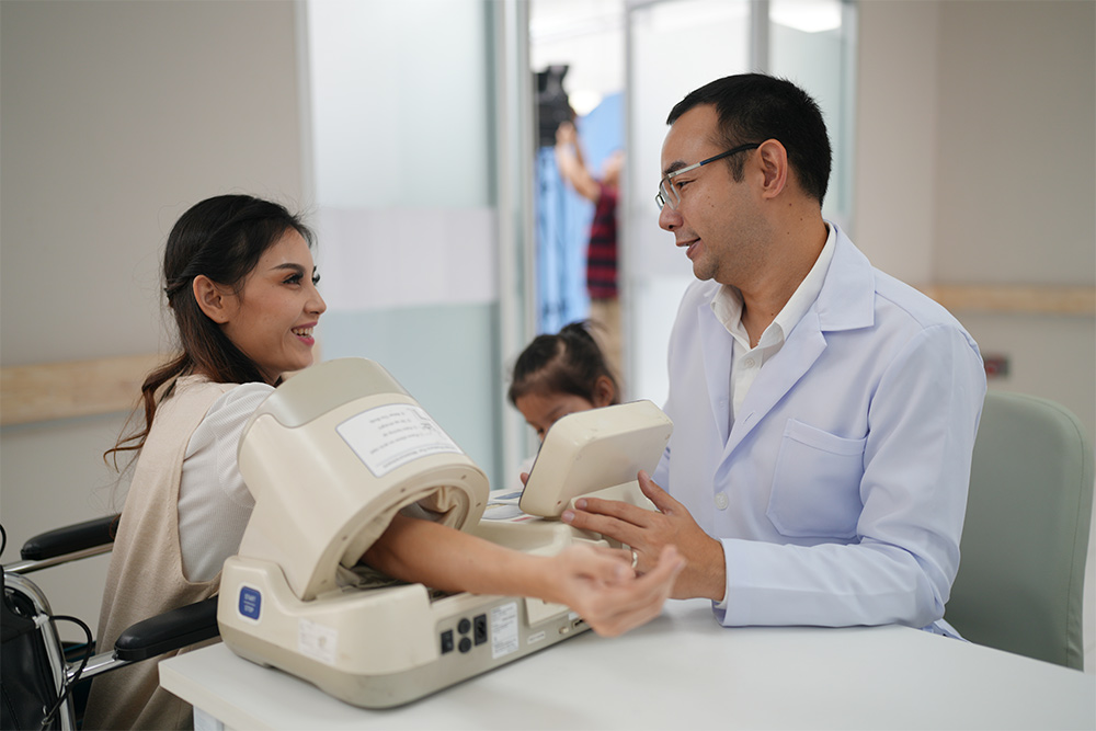 A check-up at HealthHub