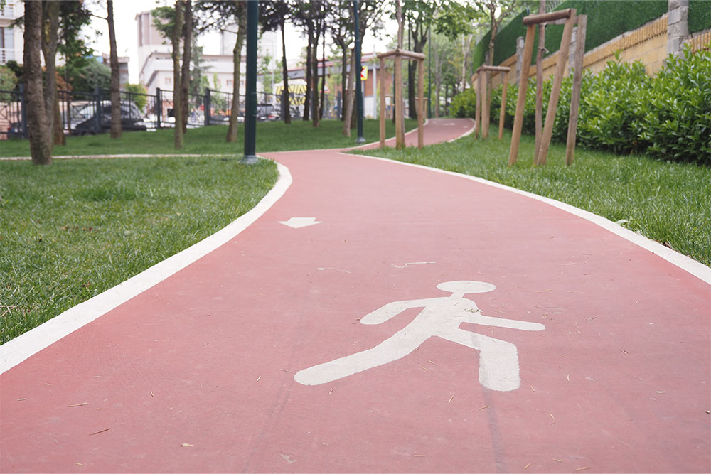 Jogging track in the area 