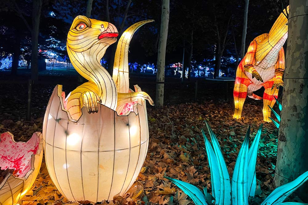 Illuminated baby dinosaur figure 