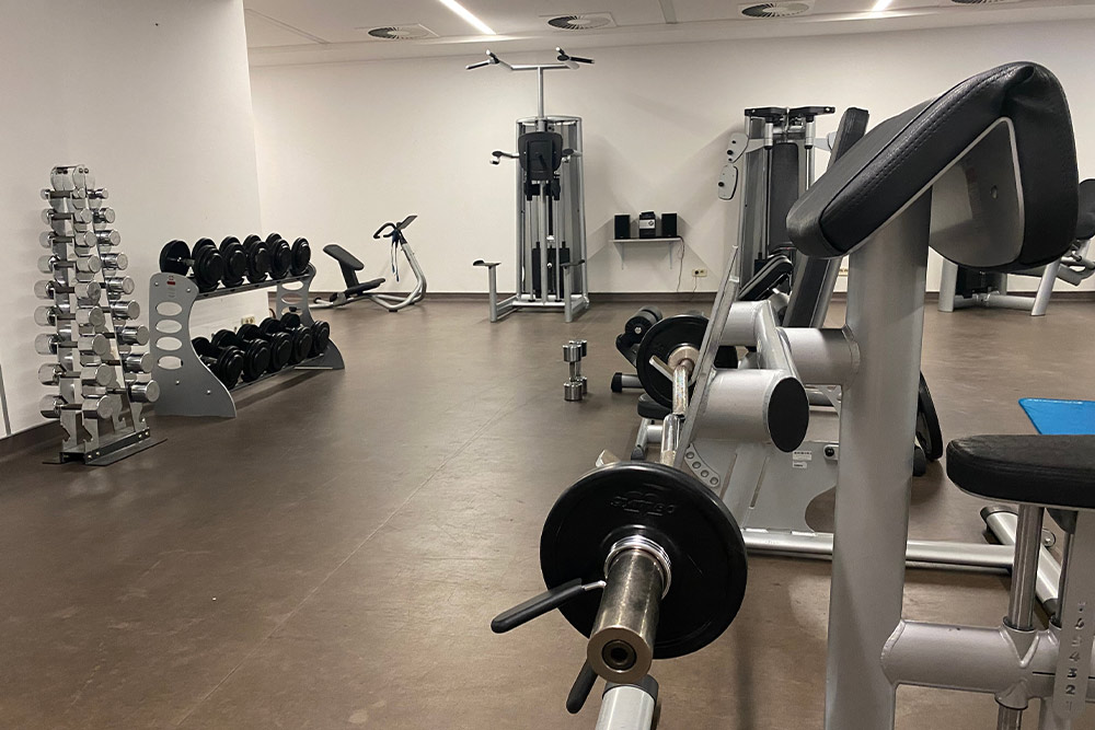 A gym in a new hotel in Abu Dhabi