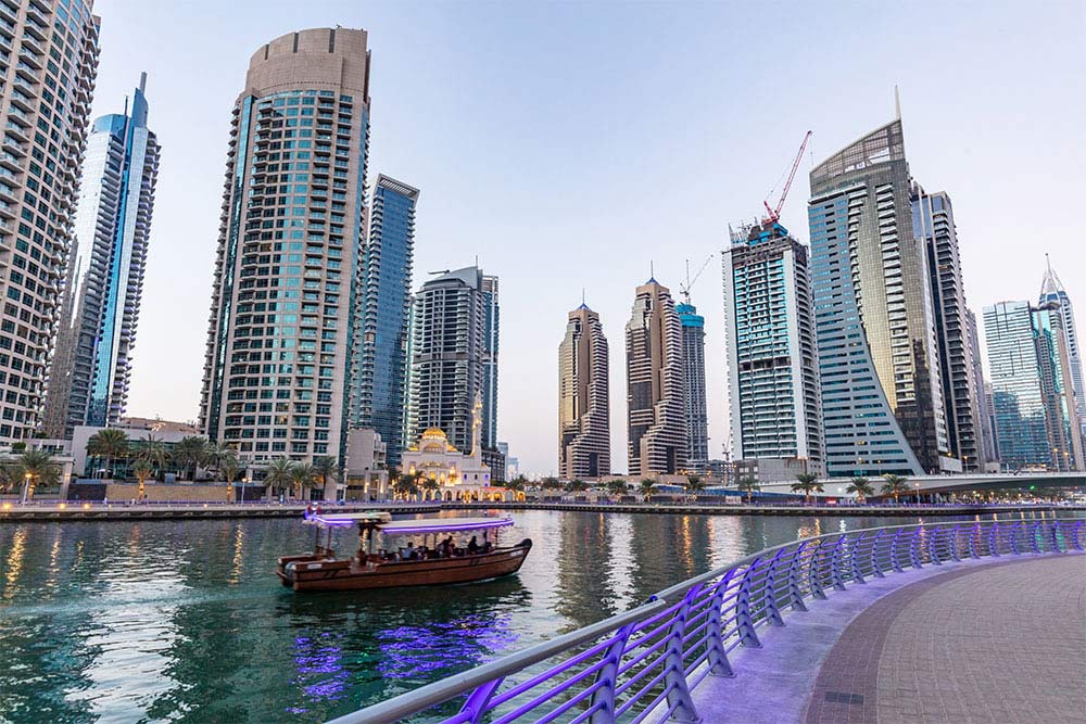 Dubai Marina water taxi