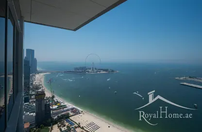 Apartment - 3 Bedrooms - 5 Bathrooms for rent in 1 JBR - Jumeirah Beach Residence - Dubai