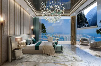 Room / Bedroom image for: Apartment - 1 Bedroom - 2 Bathrooms for sale in Tower B - Damac Bay - Dubai Harbour - Dubai, Image 1