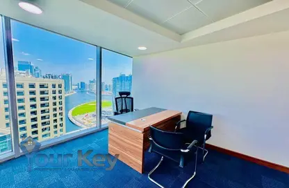 Office Space - Studio - 1 Bathroom for rent in The Binary Tower - Business Bay - Dubai