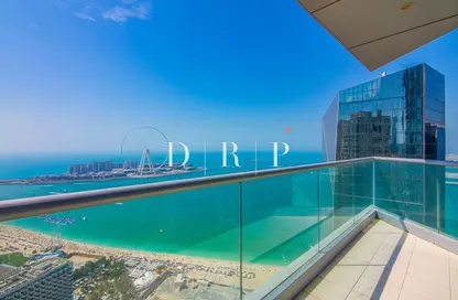 Apartment - 3 Bedrooms - 4 Bathrooms for rent in Al Fattan Marine Towers - Jumeirah Beach Residence - Dubai