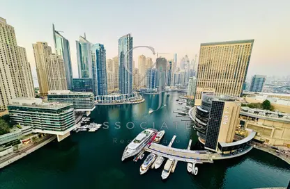 Apartment - 3 Bedrooms - 4 Bathrooms for rent in Silverene Tower A - Silverene - Dubai Marina - Dubai