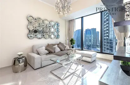 Apartment - 1 Bedroom - 2 Bathrooms for rent in Silverene Tower B - Silverene - Dubai Marina - Dubai