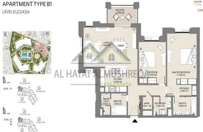 Apartment - 2 Bedrooms - 3 Bathrooms for sale in Lamaa - Madinat Jumeirah Living - Umm Suqeim - Dubai