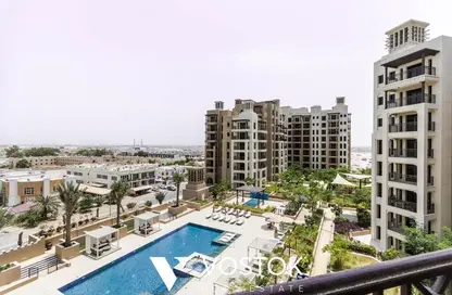 Pool image for: Apartment - 3 Bedrooms - 4 Bathrooms for rent in Rahaal 1 - Madinat Jumeirah Living - Umm Suqeim - Dubai, Image 1
