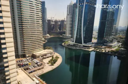 Apartment - 1 Bedroom - 2 Bathrooms for rent in Green Lakes Towers - JLT Cluster S - Jumeirah Lake Towers - Dubai