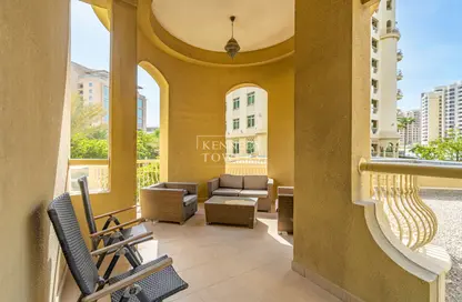 Terrace image for: Apartment - 3 Bedrooms - 3 Bathrooms for rent in Al Anbara - Shoreline Apartments - Palm Jumeirah - Dubai, Image 1