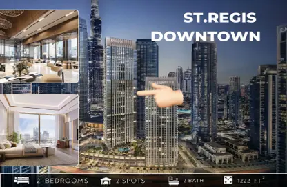شقة - 2 غرف نوم - 2 حمامات للبيع في سانت ريجيس ريزيدنس - برج خليفة - دبي وسط المدينة - دبي