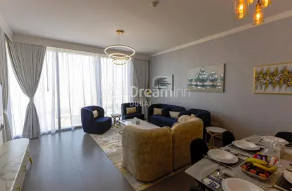 Living / Dining Room image for: Apartment - 3 Bedrooms - 3 Bathrooms for rent in Creek Gate Tower 1 - Creek Gate - Dubai Creek Harbour (The Lagoons) - Dubai, Image 1