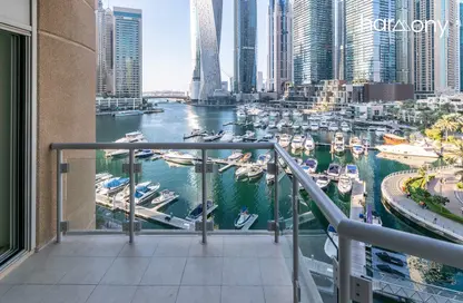 Apartment - 3 Bedrooms - 4 Bathrooms for rent in Al Habtoor Tower - Dubai Marina - Dubai