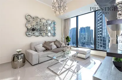 Apartment - 1 Bedroom - 2 Bathrooms for rent in Silverene Tower B - Silverene - Dubai Marina - Dubai