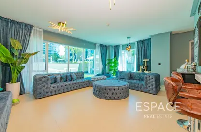 Living Room image for: Apartment - 1 Bedroom - 2 Bathrooms for sale in Attessa Tower - Marina Promenade - Dubai Marina - Dubai, Image 1