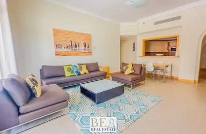 Apartment - 2 Bedrooms - 3 Bathrooms for rent in Al Das - Shoreline Apartments - Palm Jumeirah - Dubai