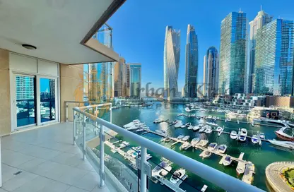 Apartment - 3 Bedrooms - 4 Bathrooms for rent in Al Habtoor Tower - Dubai Marina - Dubai