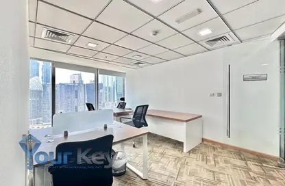 Office Space - Studio - 1 Bathroom for rent in The Binary Tower - Business Bay - Dubai