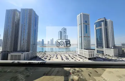 Apartment - 2 Bedrooms - 3 Bathrooms for rent in Al Hafeet Tower - Al Khan - Sharjah