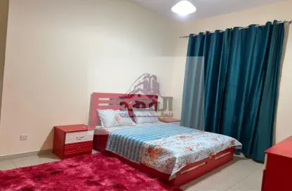 Room / Bedroom image for: Apartment - 2 Bedrooms - 3 Bathrooms for rent in Ajman Twins - Al Nuaimiya - Ajman, Image 1