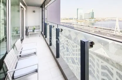 صورة لـ شرفة شقة - غرفة نوم - 2 حمامات للبيع في D1 برج - القرية التراثية - دبي ، صورة رقم 1