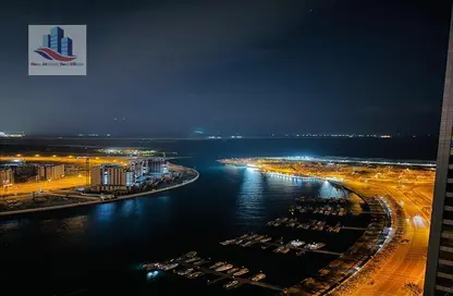 Apartment - 3 Bedrooms - 3 Bathrooms for rent in Beach Tower 1 - Al Khan Lagoon - Al Khan - Sharjah