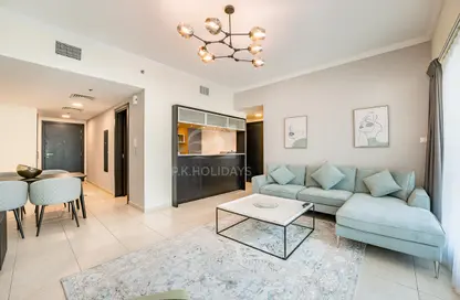 Living / Dining Room image for: Apartment - 1 Bedroom - 2 Bathrooms for rent in Al Majara 5 - Al Majara - Dubai Marina - Dubai, Image 1