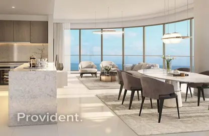 Apartment - 1 Bedroom - 1 Bathroom for sale in Grand Bleu Tower 2 - EMAAR Beachfront - Dubai Harbour - Dubai