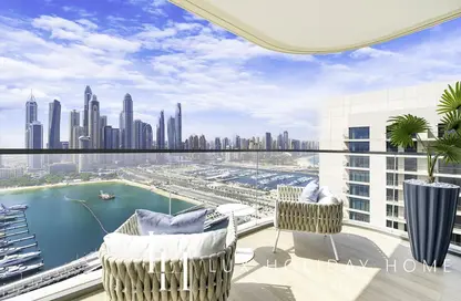 Apartment - 3 Bedrooms - 3 Bathrooms for rent in Marina Vista - EMAAR Beachfront - Dubai Harbour - Dubai