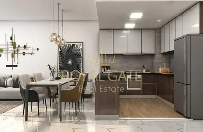 Kitchen image for: Apartment - 1 Bedroom - 1 Bathroom for sale in Plaza - Masdar City - Abu Dhabi, Image 1