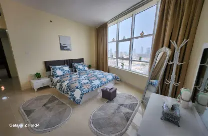 Apartment - 1 Bedroom - 2 Bathrooms for rent in Orient Tower 2 - Orient Towers - Al Bustan - Ajman