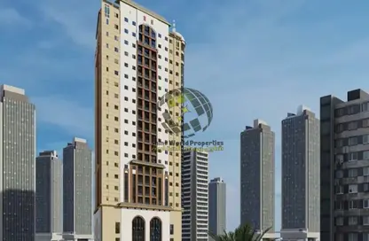 Apartment - 1 Bedroom - 2 Bathrooms for sale in Nuaimia Two Tower - Al Nuaimiya - Ajman