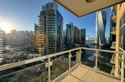 Apartment - 2 Bedrooms - 3 Bathrooms for rent in Al Habtoor Tower - Dubai Marina - Dubai