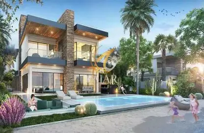 Townhouse - 4 Bedrooms - 3 Bathrooms for sale in Costa Brava 1 - Costa Brava at DAMAC Lagoons - Damac Lagoons - Dubai