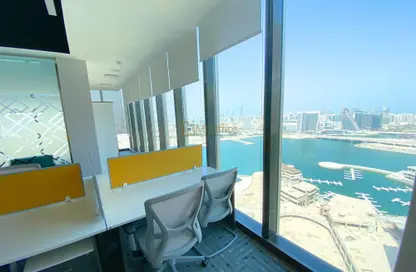 Office Space - Studio - 4 Bathrooms for rent in Tamouh Tower - Marina Square - Al Reem Island - Abu Dhabi