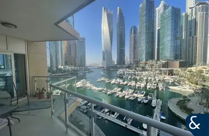 Apartment - 3 Bedrooms - 3 Bathrooms for rent in Al Habtoor Tower - Dubai Marina - Dubai