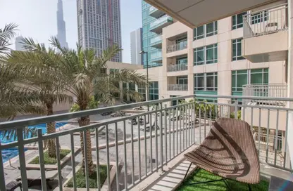 Apartment - Studio - 1 Bathroom for rent in Burj Views B - Burj Views - Downtown Dubai - Dubai