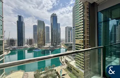 Apartment - 3 Bedrooms - 4 Bathrooms for rent in Global Lake View - JLT Cluster E - Jumeirah Lake Towers - Dubai