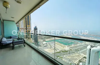 Apartment - 1 Bedroom - 2 Bathrooms for rent in Ocean Heights - Dubai Marina - Dubai