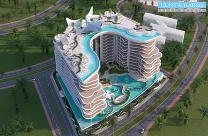 Pool image for: Hotel  and  Hotel Apartment - 2 Bedrooms - 2 Bathrooms for sale in Manta Bay - Al Marjan Island - Ras Al Khaimah, Image 1