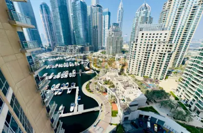 Apartment - 1 Bedroom - 2 Bathrooms for rent in Al Habtoor Tower - Dubai Marina - Dubai