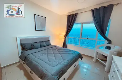 Apartment - 3 Bedrooms - 3 Bathrooms for rent in Cornish Tower - Al Rumaila - Ajman