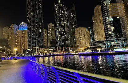 Apartment - 3 Bedrooms - 3 Bathrooms for rent in Time Place Tower - Dubai Marina - Dubai